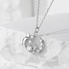 Collar guirnalda de plata esterlina S925 Amor de delfín para mujer Diseño original nuevo creativo Regalo de San Valentín para novia