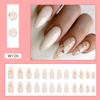 Moda Europa e Estados Unidos comércio exterior unhas postiças primavera e verão novas garotas quentes usam armadura Leopard Flash fatias de unha doces e legais atacado