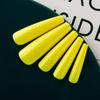 Cor 24 peças saco DIY estendido nail art patch cheio em forma de T falso balé de unhas XXXL saco de cor sólida