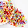 7*4mm100 Cuentas Acrílicas de Color Letras Inglesas Accesorios de Joyería DIY para Niños Cuentas Sueltas