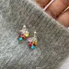 Caramelo Arcoíris~ Lindos Pendientes Pequeños de Colores Que Son Como un Arcoíris Llevados en las Orejas. Exquisitamente Diseñado con Estética Dopamina