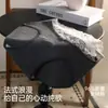 Calcinha de renda sexy e atraente estilo francês para mulheres com forro de seda, cintura média em renda, calcinha respirável e confortável