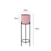 Juego redondo doble de lujo ligero, soporte para flores de dos niveles, soporte para flores de lujo ligero nórdico, soporte para flores de suelo para balcón, interior, maceta de rábano verde para sala de estar