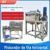 Misturador Horizontal Xiangjing Misturador de Fita para Pó de Chocolate Misturador de Pó Seco de Aço Inoxidável Misturador Horizontal