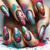 WM-188 cor areia movediça bola amêndoa unhas postiças estilo ins florescendo meninas quentes europeias e americanas 24 peças usando comprimidos para unhas atacado
