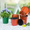 Venda Direta de Fábrica de Vasos de Flores de Plástico Espessado, Vasos Jiali Tubo Reto com Fundo de Tela