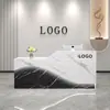 Balcão de Bar, Balcão de Caixa Registradora, Acabamento Fosco, Balcão Pequeno para Salão de Beleza, Mesa de Bar Comercial Simples e Moderna, Balcão de Recepção de Empresa