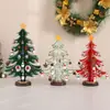 Contagem Regressiva de 24 Dias Caixa Surpresa Presente de Natal Caixa Surpresa Árvore de Natal de Madeira DIY Presente para Crianças Decoração de Mesa Janela