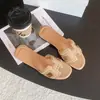 En Stock~ Sandalias de Verano para Playa al Aire Libre para Mujer, Estilo H, Slip-On, Modelo Nuevo 2026, Suela Suave, Antideslizantes, Planas