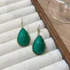 Brincos de abacate em forma de gota d'água verde de alta qualidade design de nicho personalidade simples de alta qualidade brincos únicos brincos