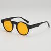 Gafas de sol redondas retro estilo Harajuku sencillas para mujer 2025, nuevas gafas de sol anti-UV de hip hop para celebridades de Internet, gafas para hombre