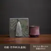 Venta al por mayor del fabricante cuenco con tapa Junyao Sancai, juego de té kung fu estilo chino morado, cuenco con tapa de cerámica para uso doméstico, cuenco para ofrenda de té