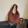 Bolso de mujer de gran capacidad, nuevo modelo 2026, color liso simple, bandolera de estilo casual, bolso tote para el día a día y para ir al trabajo