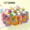 Camada Estéreo Simulada Garrafa de Leite Loja de Conveniência DIY Cola de Creme Casa de Bonecas Brinquedos para Crianças Acessórios de Joias de Resina