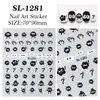 Lindas Pegatinas para Uñas de Shaun el Cordero 5D en Relieve Tridimensional para Manualidades Pequeños Briquetas Pegatinas DIY para Uñas Adornos Estilo Sl