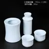 Calentador de Vino, Tetera de Vino, Calentador de Vino Doméstico, Tetera de Vino Caliente, Juego de Vino de Cerámica de 0.1 kg, Tetera de Vino, Copa de Vino Amarilla, Juego de Vino