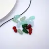 Pingente de Cabacinha Auspiciosa Esmaltada Jade Imitação Material para Fazer Pingente Perfurado Artesanal DIY Pingente Pulseira