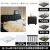 Cama de cuero minimalista italiana cama de cuero minimalista moderna cama de cuero de lujo ligero cama de cuero con capitoné de botones negros cama suave acolchada cuadrada cama de arte en cuero
