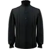 Ropa Nueva Estilo Primavera y Otoño 2026 Camisa Gótica Medieval para Hombre Capa Interior para Mujer Top de Color Sólido Manga Larga Ropa de Comercio Exterior