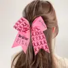 Cinta Rosa de Nuevo Estilo Transfronteriza Día de Concientización sobre el Cáncer de Mama Lazo para el Cabello Elástico Alto Versátil Accesorio para el Cabello Fabricante Mayorista