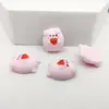 Nuevos lindos accesorios de resina de cerdo amor DIY pegamento de crema funda de teléfono pegatina de refrigerador material para tocado pendiente