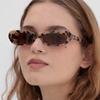 Gafas de Sol Retro Negras Estilo Hip-Hop Europeo y Americano para Mujer, Gama Alta, Cara Pequeña, Marco Pequeño, Gafas Ojo de Gato, Protección Solar y Forma Cóncava