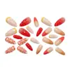 Unhas Portáteis Transfronteiriças Festa de Frutas Frescas 3D Tridimensional Limão Morango Manicure Removível Unhas Portáteis Atacado