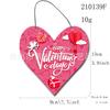 2027 Cartel Decorativo Colgante Estilo Country Americano Semihandmade Adorno Navideño en Forma de Corazón Regalo Empresarial Adecuado para Amazon