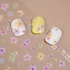 Redanco5D Estampado Estilo Ins Popular Dibujos Animados Pegatinas para Uñas Flor Linda Estéreo Pegatinas para Uñas Dr1457