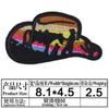 Pegatinas de Tela de Dibujos Animados Originales Sombrero de Vaquero Occidental Parche para Fiesta Transfronterizo Bordado en Computadora Tallo en stock Pegatinas de Tela Bordadas al por Mayor