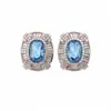 Brincos de tarracha de diamante oval vintage usados design de nicho requintado brincos luxo leve senso de alta qualidade joia de orelha mulheres