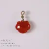 Colgante de Ágata Calcedonia Blanca Pulsera de Hilo de Cuentas Pequeñas Accesorios para Joyería DIY Accesorios de Cuentas Pequeñas Productos Semi-Terminados