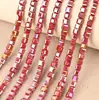 Cubo de cristal contas de vidro DIY acessórios de joias cubo contas quadradas colar pulseira acessórios contas coloridas