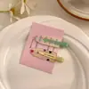 Pacote com 2 Grampos de Cabelo Doces e Fofos de Frutas Sem Costura para Mulheres, Grampos Bico de Pato para Franja e Cabelo Fino, Pentes de Cabelo para Testa, Grampos Laterais de Verão
