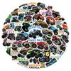 50 pegatinas de grafiti para coche todoterreno Bigfoot, para casco de motocicleta, patineta, coche de juguete, taza de agua, maleta, pegatinas impermeables