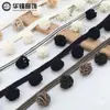 Renda com Franjas para Cortina em Forma de Pinha Colorida, Diâmetro de 3,1 cm, Decoração Moderna para Cabeçalho de Cortina, Painéis Laterais
