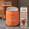 Papelera Creativa para Dormitorio Papelera de Cola de Aluminio Gran Capacidad con Tapa Tipo Prensa Tamaño Grande Papelera de Almacenamiento para Sala de Estar