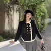Chaqueta Cardigan de Punto Irregular Estilo Chanel Transfronterizo para Mujer Otoño e Invierno Nuevo Diseño Francés Manga Larga Suéter