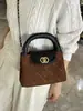 Bolso de Mano Transfronterizo de Rejilla de Diamantes Retro 2026 Nuevo Bolso de Hombro Único con Cadena Cruzado Bolso de Mano Pequeño Simple para Mujer