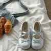 Zapatos casuales súper populares Mary Jane planos 2026 verano nueva moda sandalias versátiles de suela gruesa para mujer
