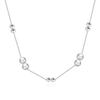 Exposición Hengyi Collar de estrella de plata de ley S925 estilo coreano diseño de lujo ligero cadena de caja versátil temperamento de alta calidad femenino
