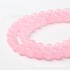 Cuentas sueltas de calcedonia rosa claro al por mayor, cuentas sueltas de calcedonia para hacer tú mismo, pulseras, accesorios de joyería al por mayor