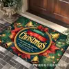 Tapete de Chão de Veludo Cristal para Porta de Entrada de Casa de Natal Tapete para Banheiro e Box Absorvente de Água Antiderrapante Tapete Decorativo para Festas