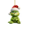 Decoraciones Navideñas Adornos Colgantes para Coche Nuevo Producto Juego de Ocho de Green Cross-Border, Árbol de Navidad de Dibujos Animados para Bebé para Decoración del Hogar