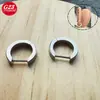 Brincos de Liga de Titânio G23 Argola Lisa Anel D Estrela de Cinco Pontas Anel Fechado Joia para Body Piercing Argola de Nariz Piercing de Titânio F136