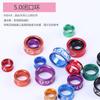 Anillo de Pata para Loro Xuan Feng con Piel de Tigre Grabado Anillo de Banda para Polluelo Ave Joven Anillo de Identificación Aleación Galvanizada Anillo Cerrado Accesorios de Maestría
