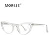 Óculos Antiluz Azul Fashion Cat-Eye Sem Grau para Mulheres Armação de Óculos Personalizada em Tr90 Armação Óptica 2012 Armação Preta