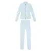 [En Stock] Conjunto de Pantalones de Nueve Puntos y Chaqueta Cepillada, Abrigo de Manga Larga para Mujer de Corte Delgado, Conjunto Deportivo de Yoga Elástico
