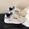 Zapatos Blancos Estilo Campus para Mujer 2025 Nuevos Primavera y Otoño Zapatillas Transpirables Versátiles Ins para Estudiantes con Faldas y Zapatos de Pan