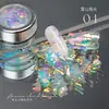Manicura Japonesa Coreana Polvo de Brillo Brocado Nube Qingyue Súper Brillante Polvo Translúcido Ópalo Polvo Derretimiento de Nieve Sistema de Color Maillard Accesorios con Brillo
